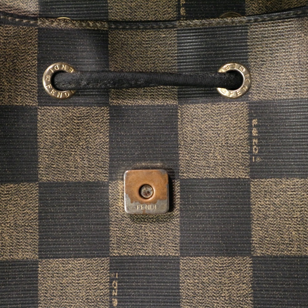 Vintage Authentic Fendi Checkered Backpack - Picture 3 of 8